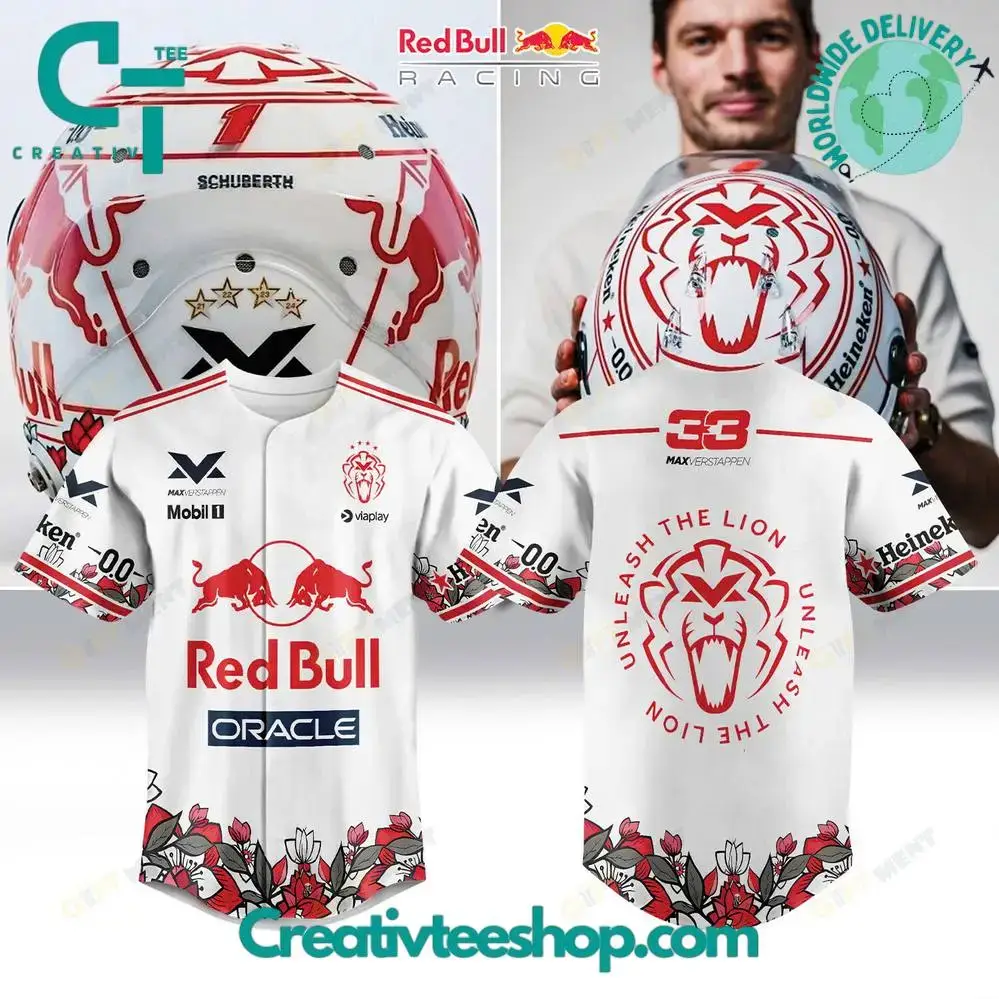 Max Verstappen Red Bull Racing Japan Gp Baseball Jersey Image
