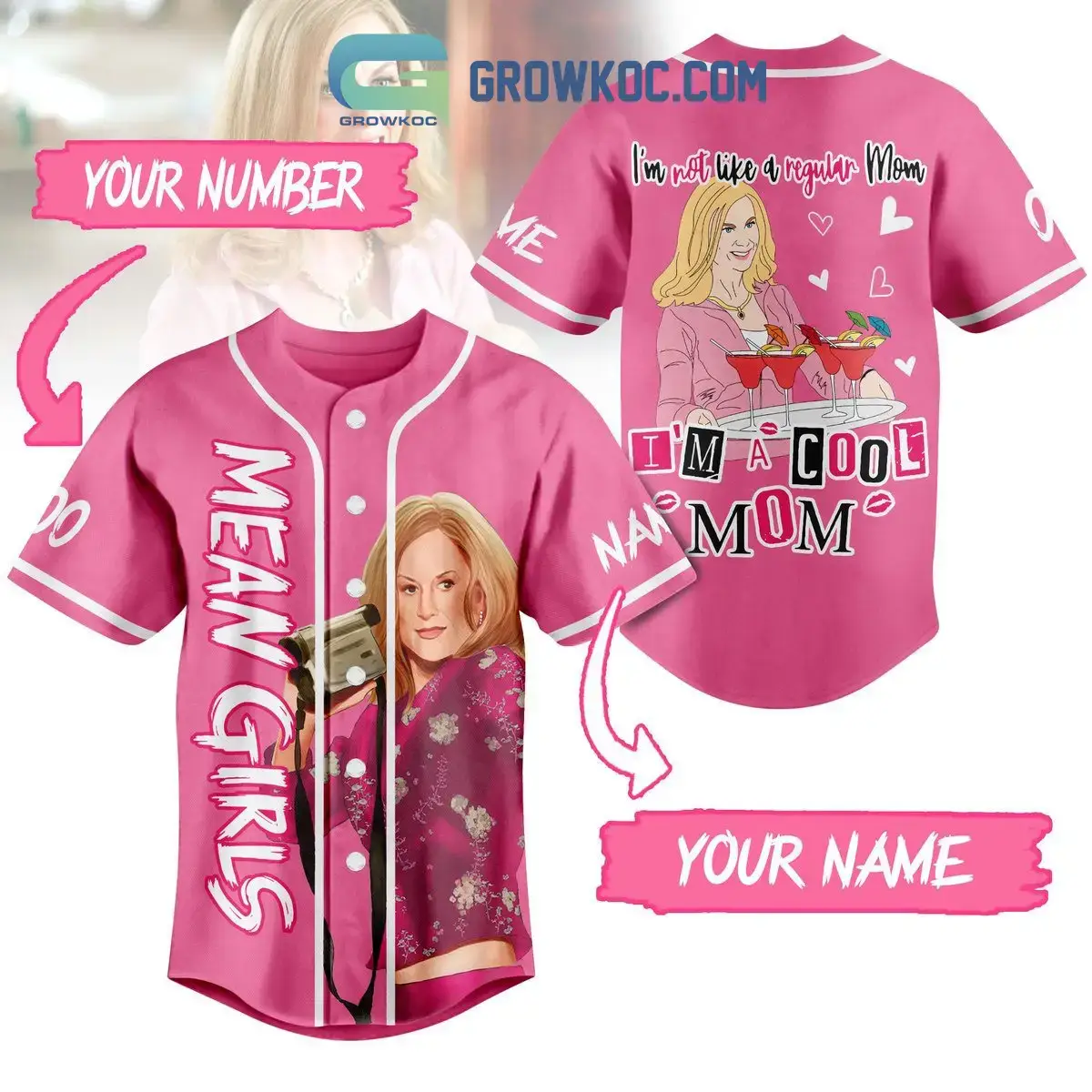 Mean Girls 2024 Personalized Baseball Jersey Image