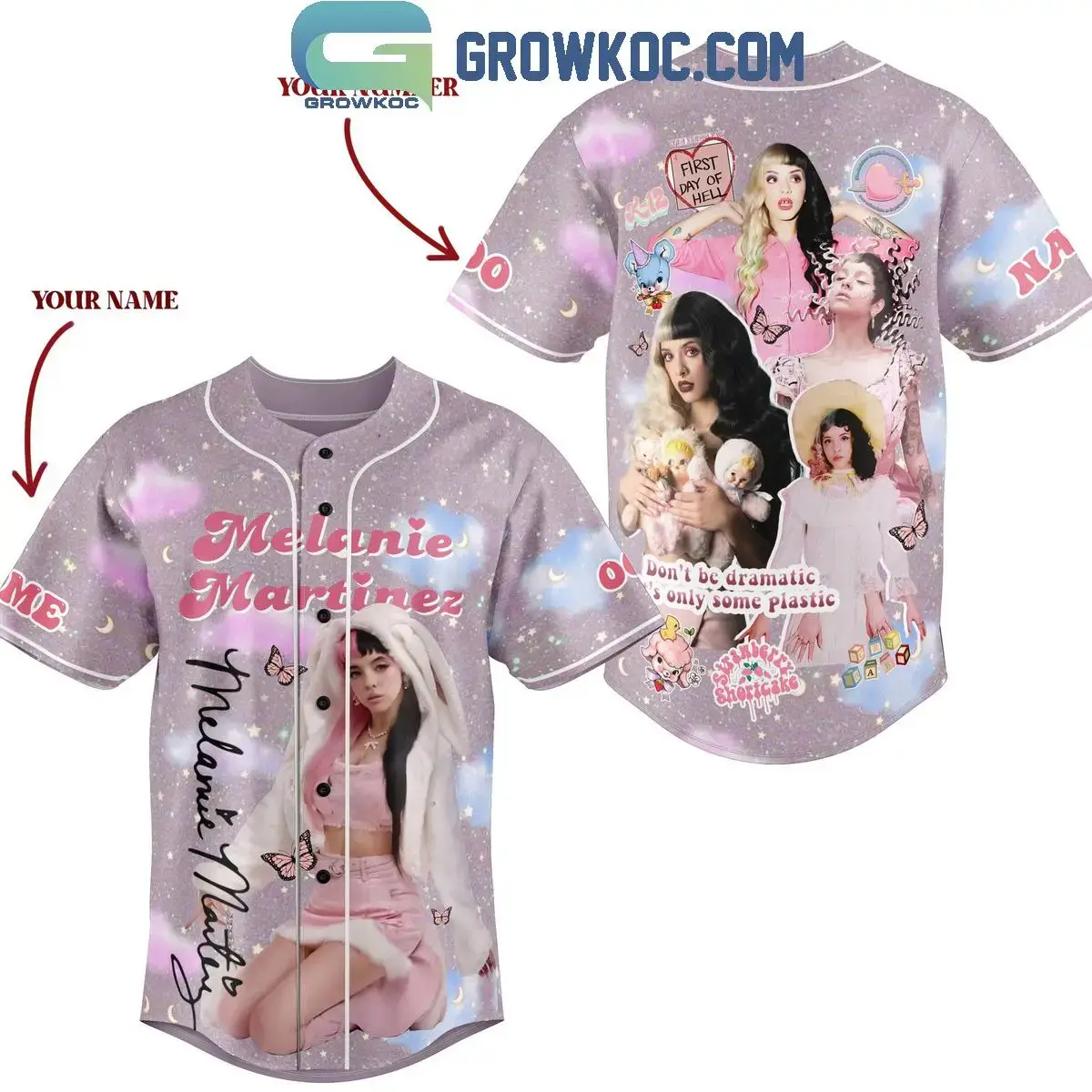 Melanie Martinez Don't Be Dramatic It's Only Some Plastic Personalized Baseball Jersey Image