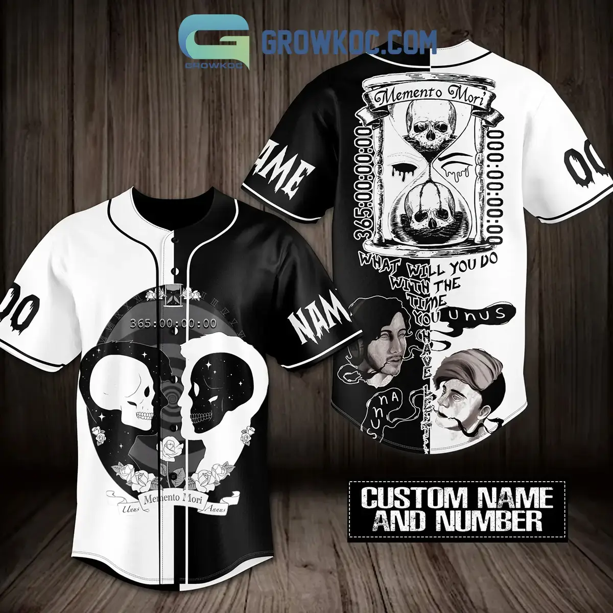 Memento Mori What Will You Do With The Time You Have Personalized Baseball Jersey Image