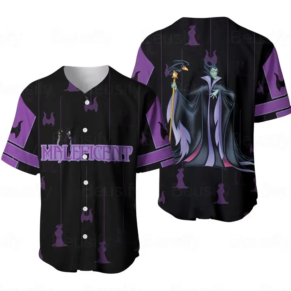 Men'S Maleficent Baseball Jersey - Villainous Style, Perfect Gift For Disney Fans Image