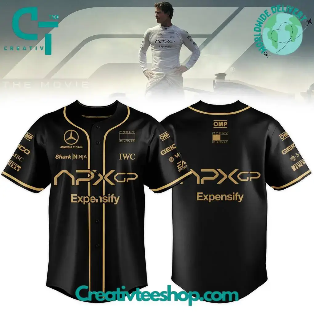 Mercedes F1 Team X F1 The Movie 2025 Apxgp "Brad Pitt" Special Baseball Jersey Image