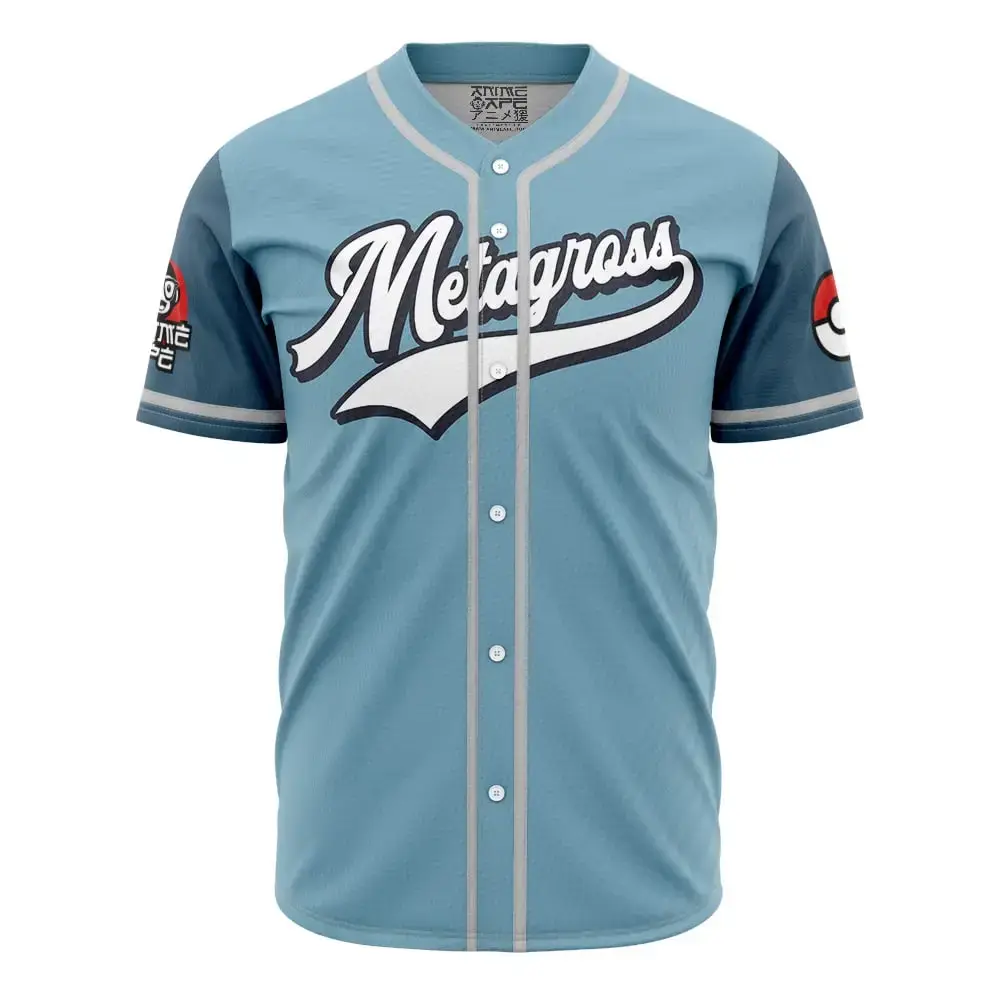 Metagross Pokemon Baseball Jersey Image