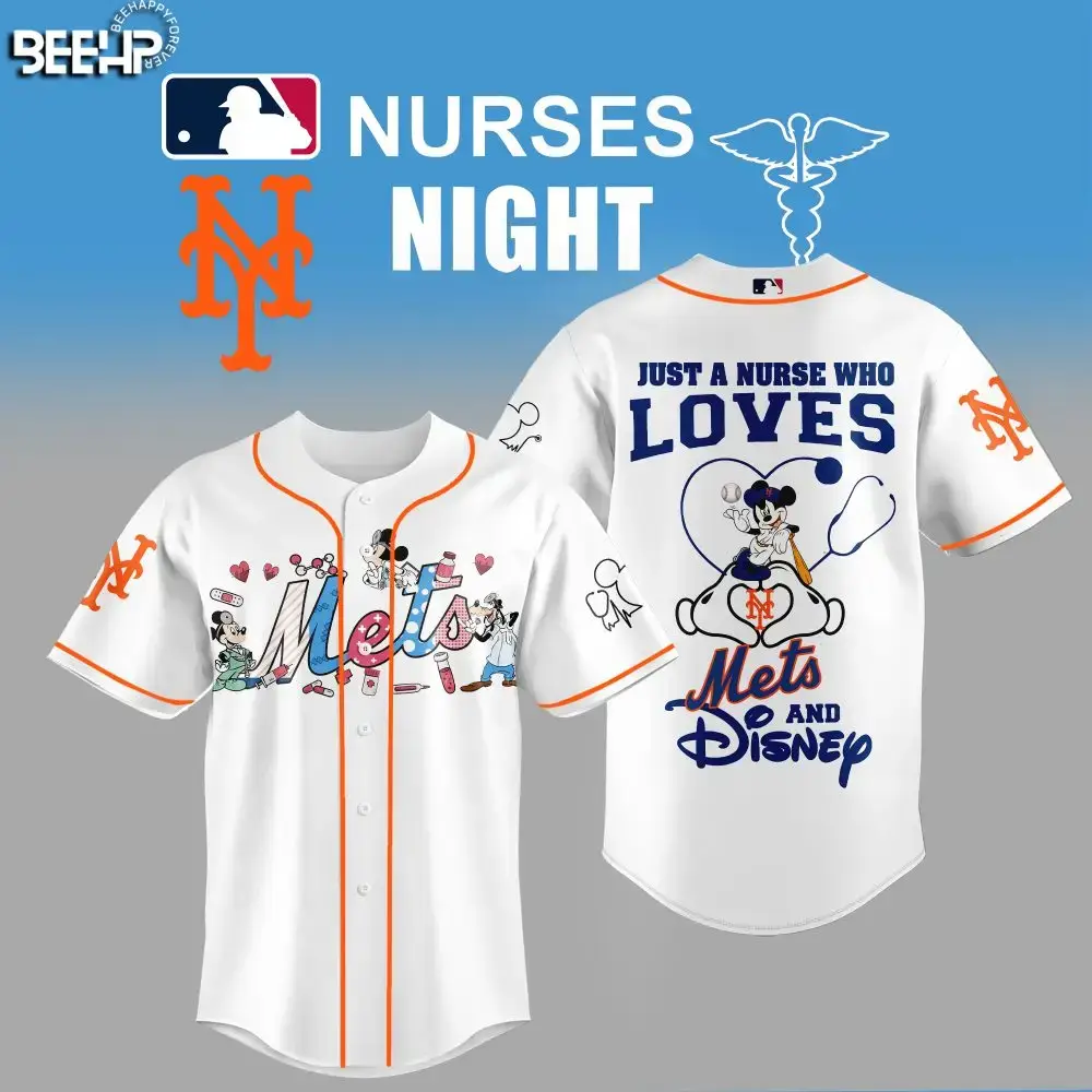 Mets & Disney Nurse Night Jersey – Perfect Gift For Fans & Healthcare Heroes! Image