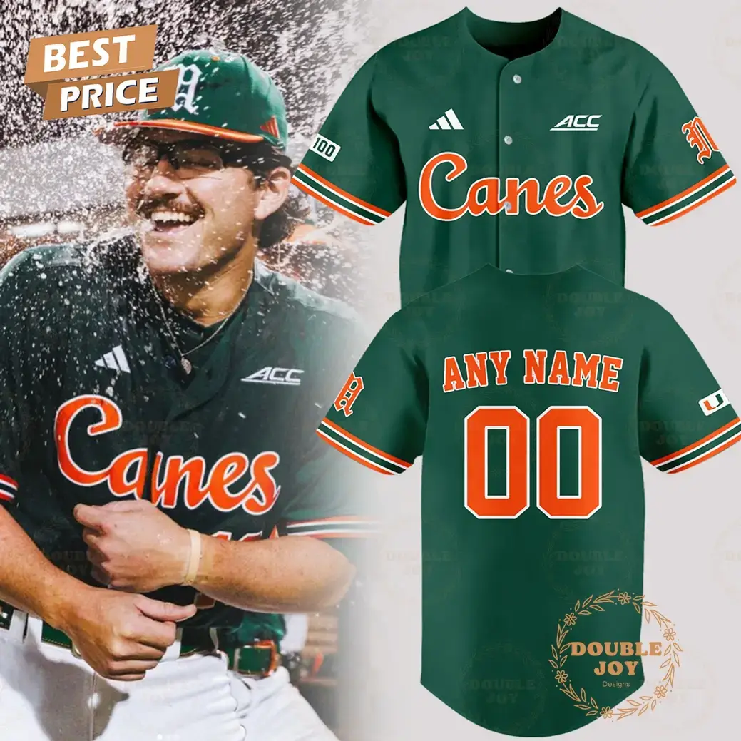 Miami Hurricanes NCAA 2025 Custom Name Limited Edition Baseball Jersey Image