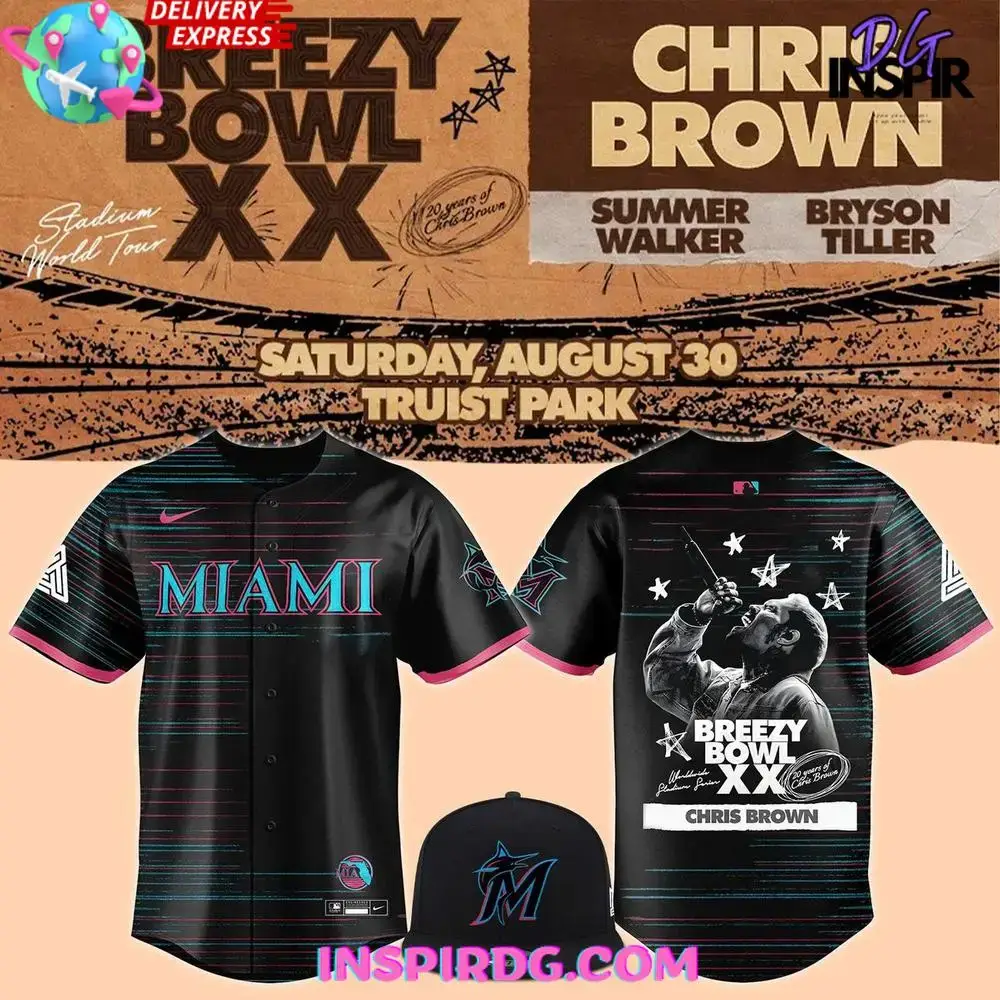 Miami Marlins 2025 Breezy Bowl Xx Concert Jersey Image