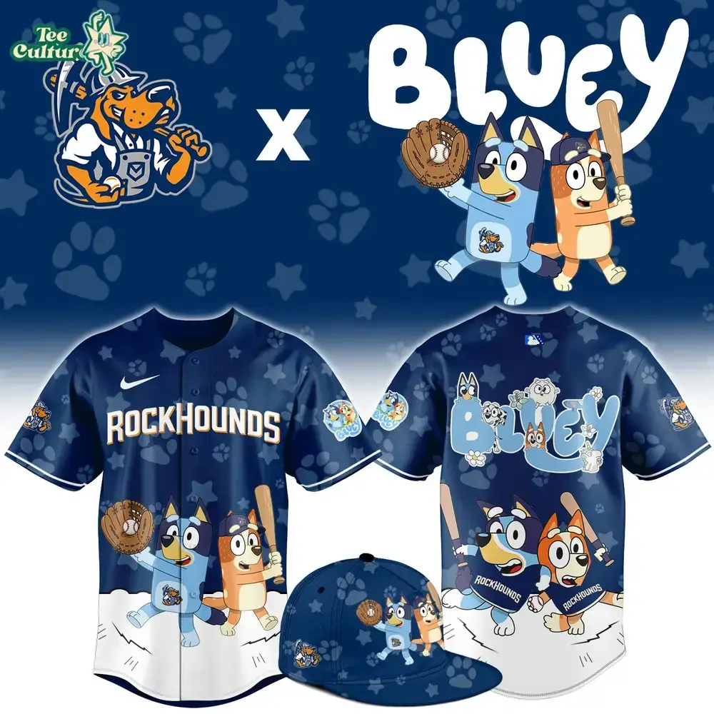 Midland RockHounds Bluey Night Special Fan Jersey Image