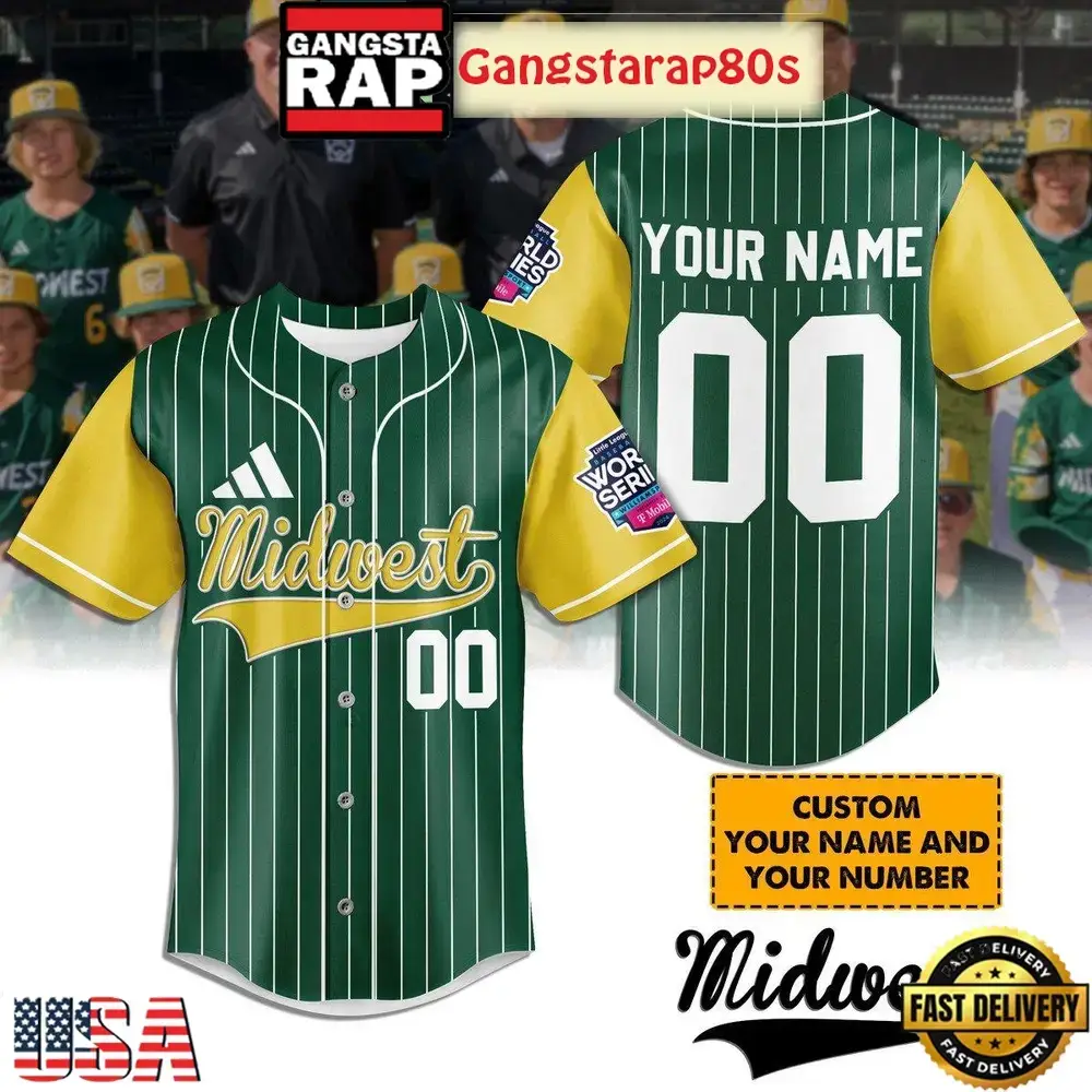 Midwest Little League World Series Custom Baseball Jersey Shirt Image