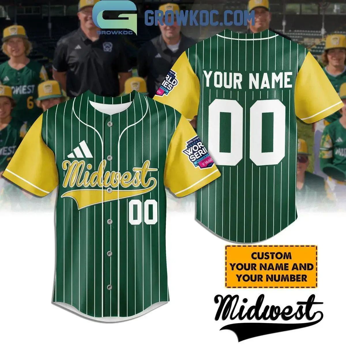 Midwest Little League World Series Personalized Baseball Jersey Image