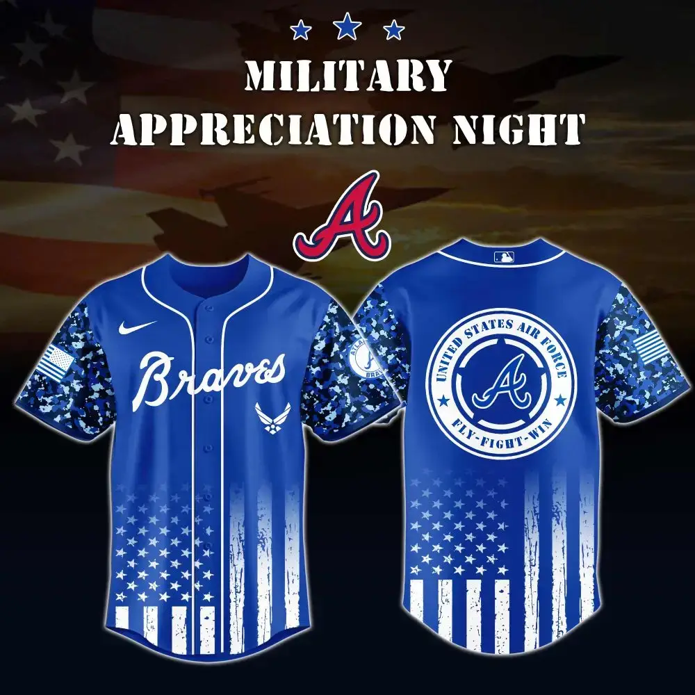 Military Appreciation Night Braves Jersey - Honor The Troops With Style! Image