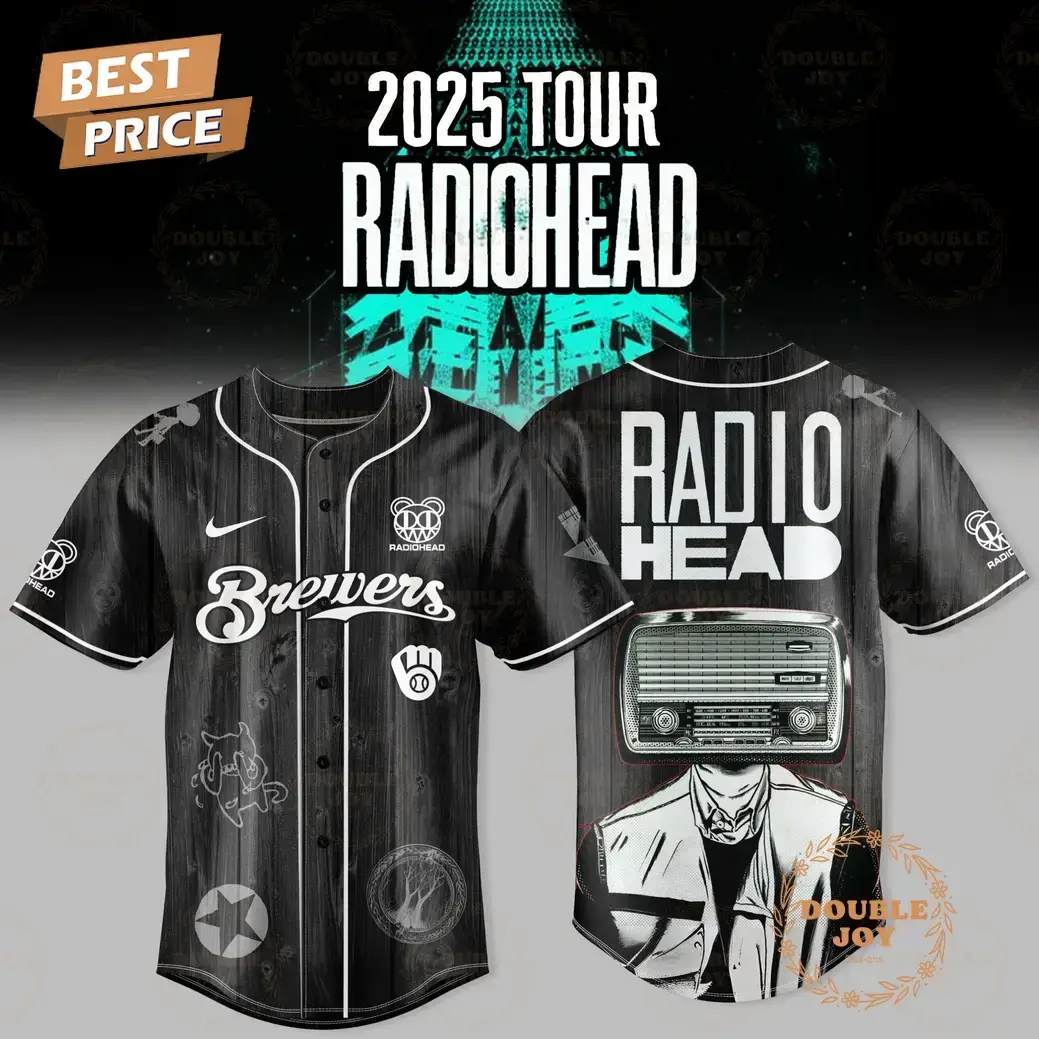 Milwaukee Brewers 2025 Tour Radiohead Baseball Jersey Image