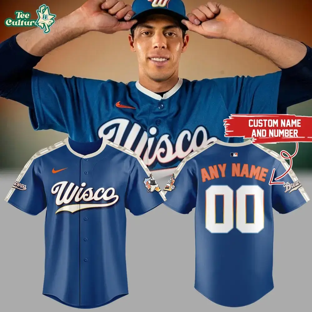 Milwaukee Brewers 2026 City Connect Custom Name Baseball Jersey Image