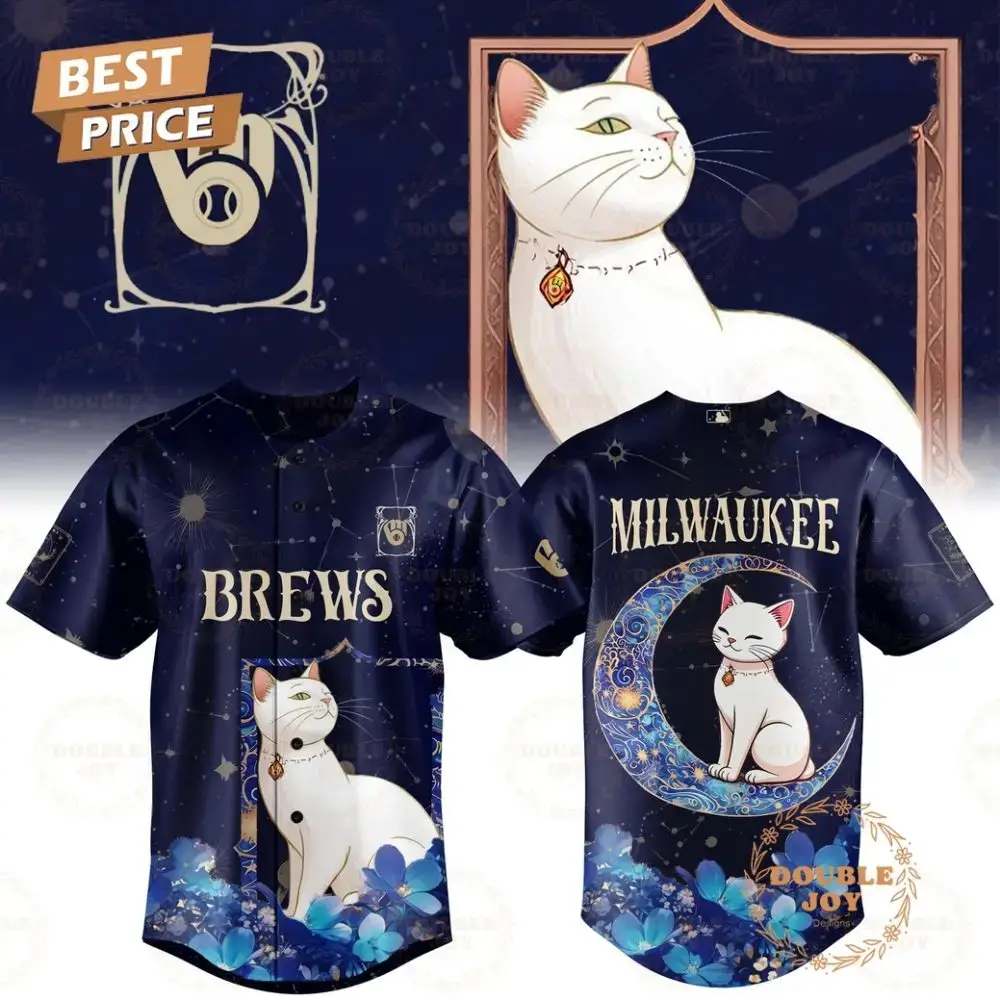 Milwaukee Brewers Cat Version Tarot 2025 Special Edition Baseball Jersey Image