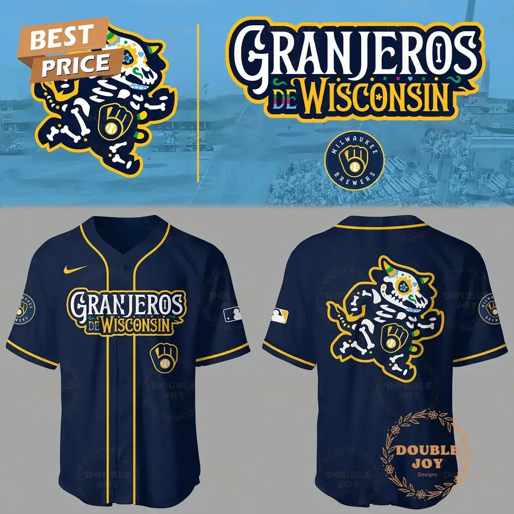 Milwaukee Brewers Granjeros De Wisconsin 2025 Special Edition Baseball Jersey - Blue Image