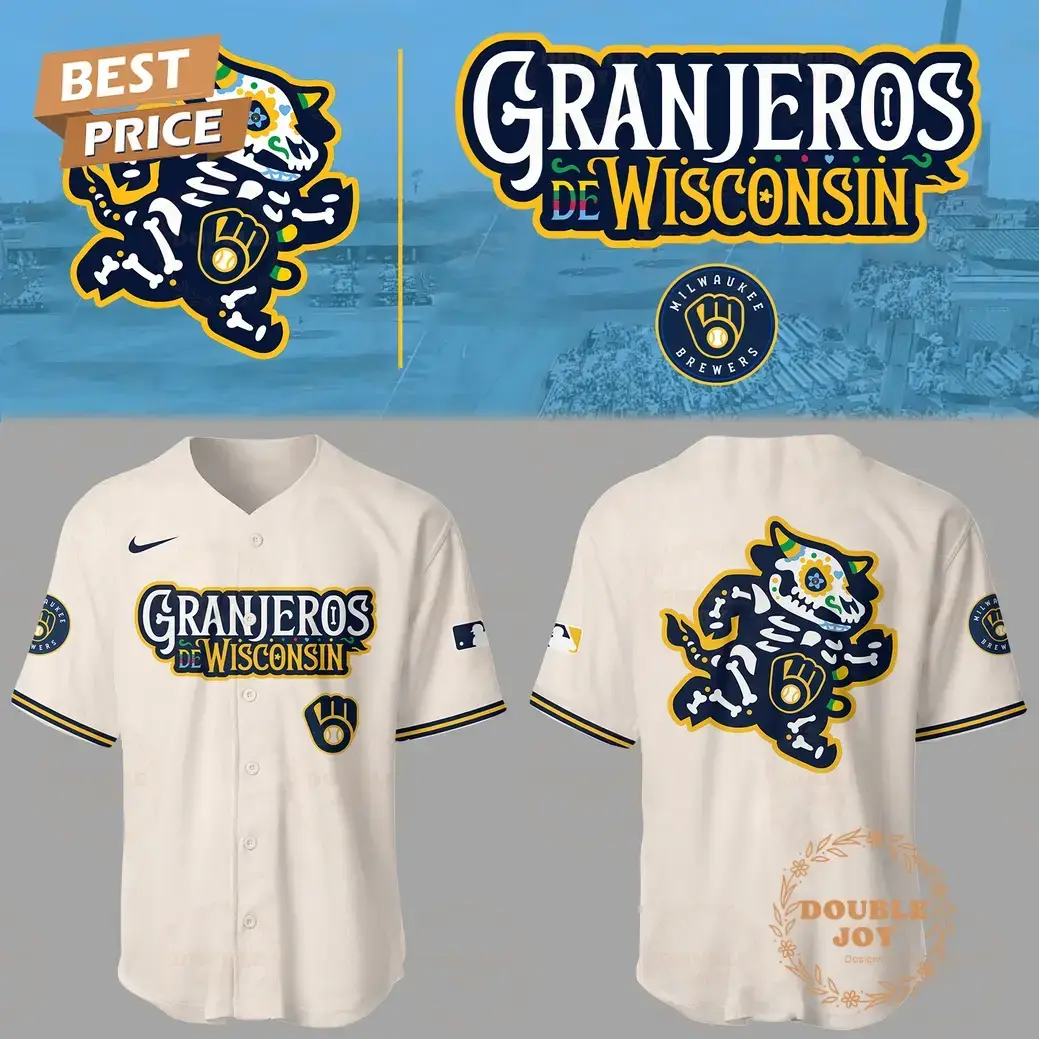 Milwaukee Brewers Granjeros De Wisconsin 2025 Special Edition Baseball Jersey - White Image