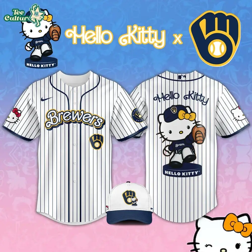 Milwaukee Brewers MLB Hello Kitty 2026 Theme Night Jersey Image