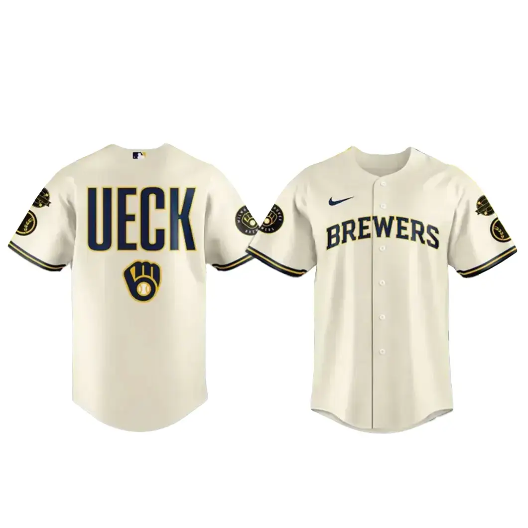 Milwaukee Brewers Mr Baseball Bob Uecker Patch Baseball Jersey Image