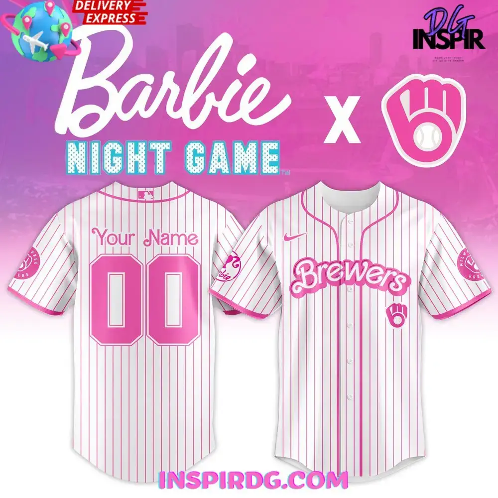 Milwaukee Brewers X Barbie Night Game 2025 Baseball Jersey Image