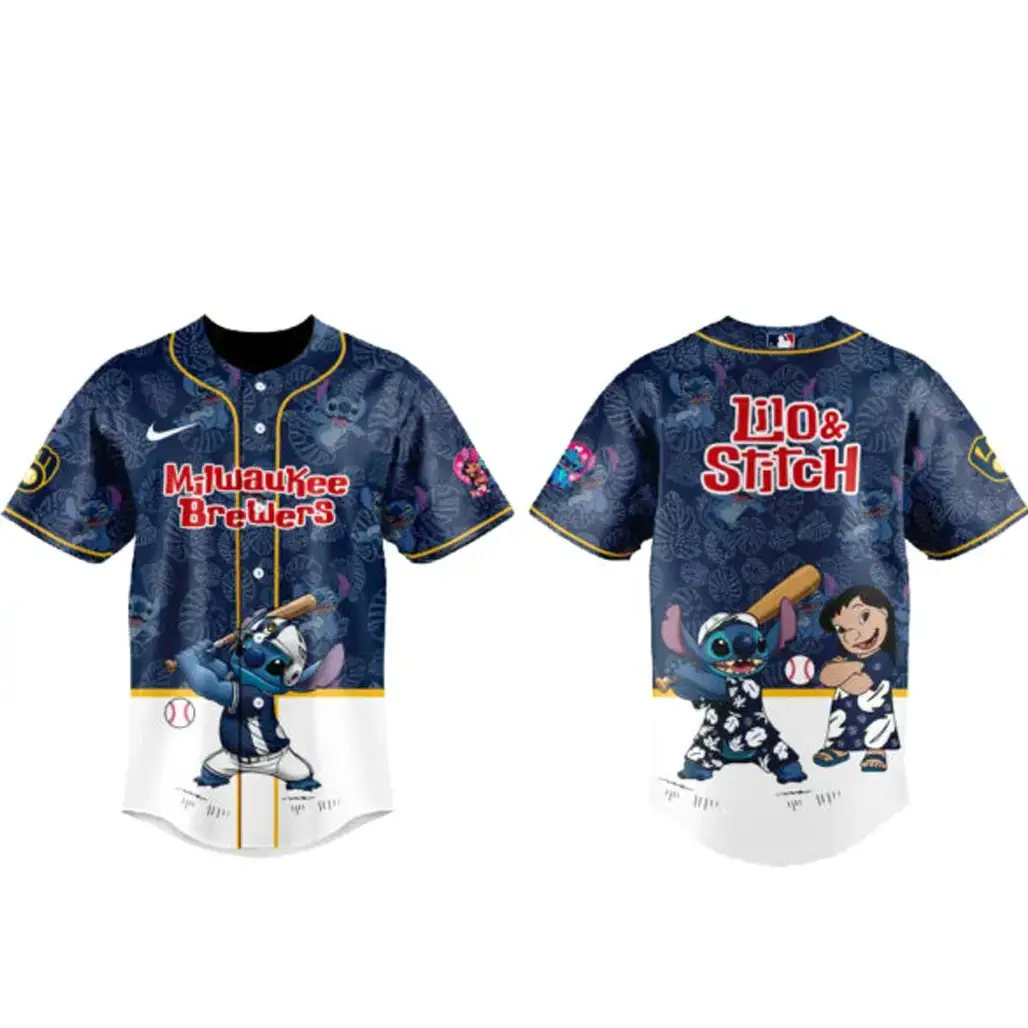 Milwaukee Brewers x Lilo Stitch Night 2026 Baseball Jersey Image