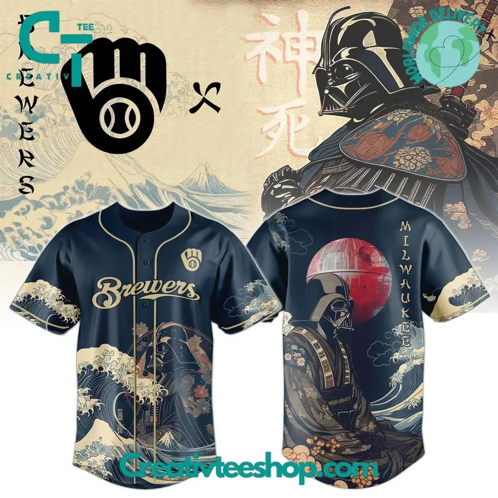 Milwaukee Brewers X Lord Vader Japan Edition 2025 Baseball Jersey Image