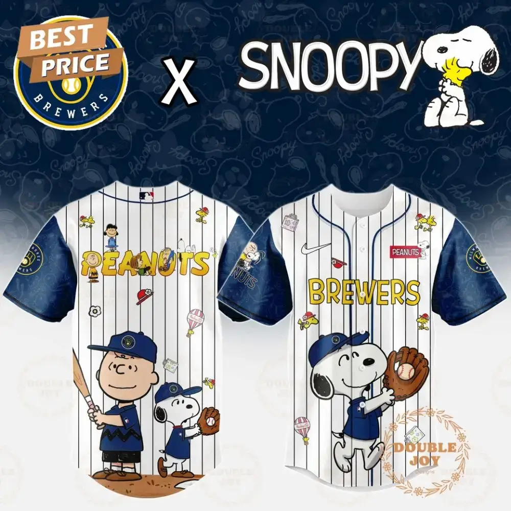 Milwaukee Brewers X Snoopy 2025 Limited Edition Baseball Jersey Image
