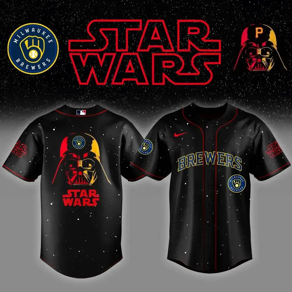 Milwaukee Brewers X Star Wars Night Custom Baseball Jersey Image
