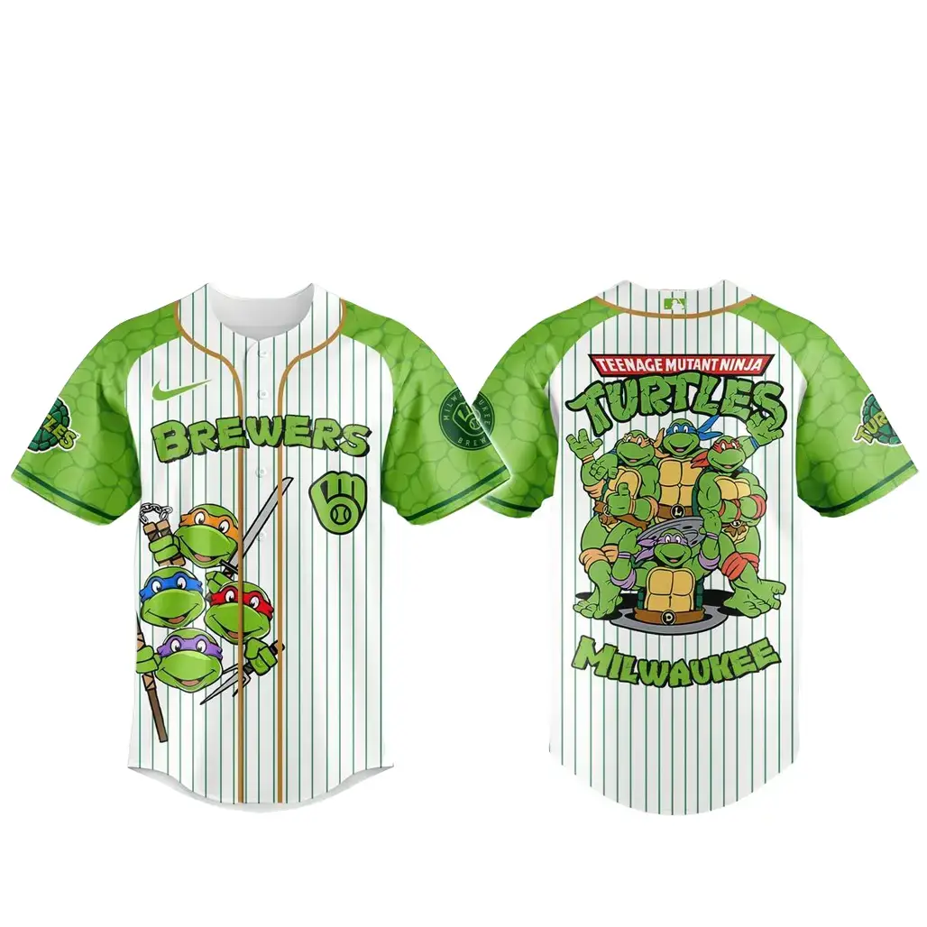 Milwaukee Brewers x Teenage Mutant Ninja Turtles 2026 Baseball Jersey Image