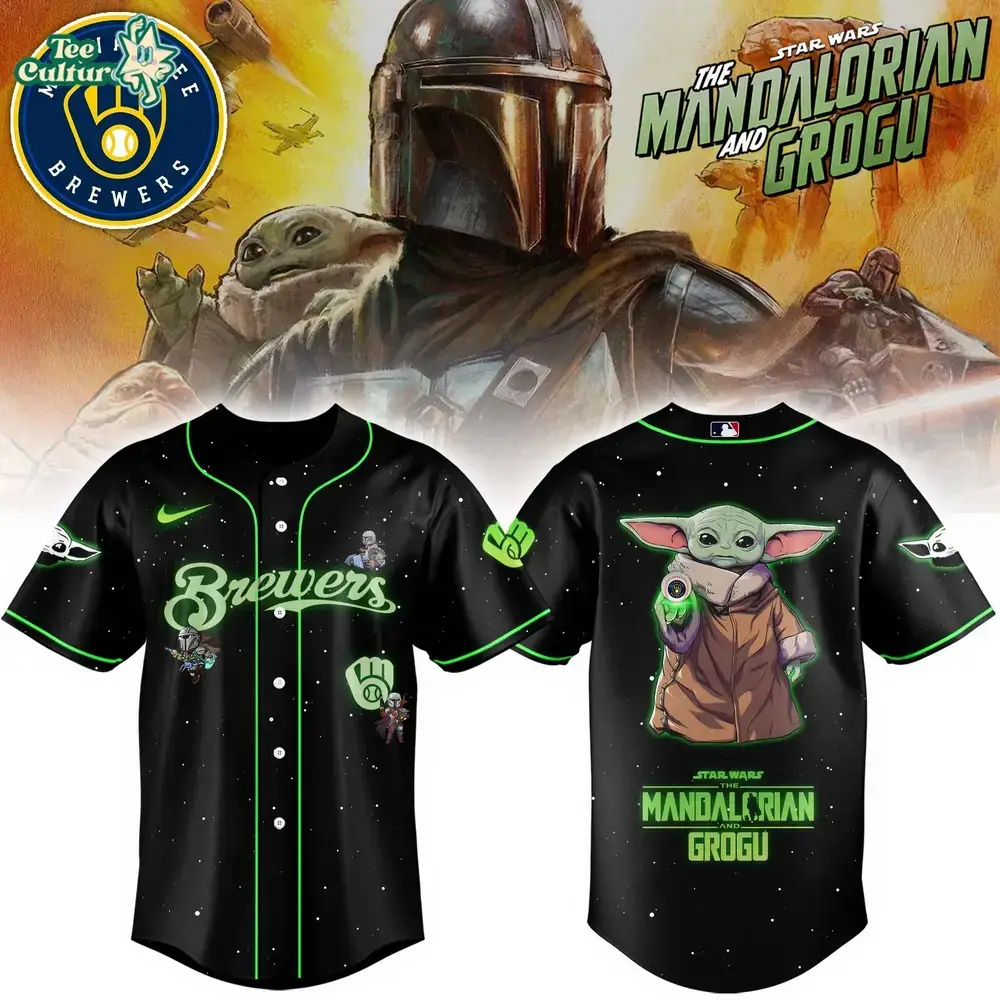 Milwaukee Brewers x The Mandalorian & Grogu Limited MLB Fan Jersey Image