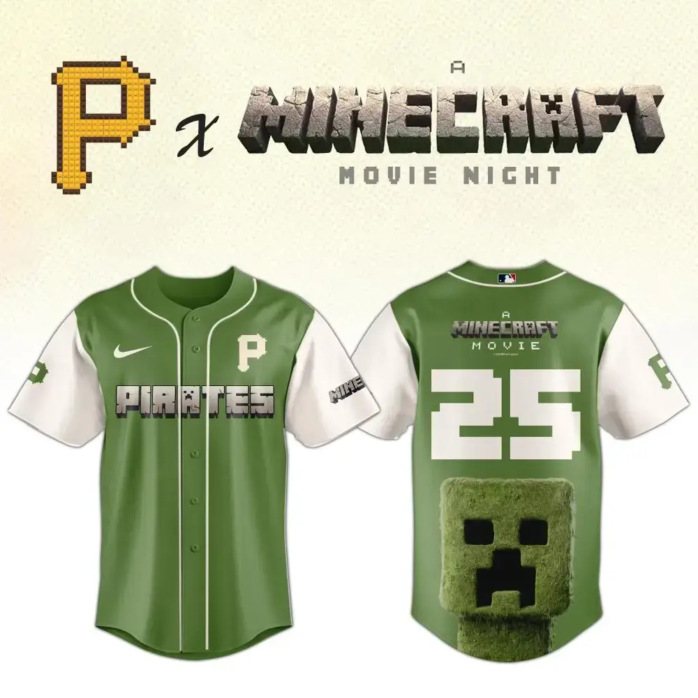 Minecraft X Pirates Limited Edition Jersey – Perfect For Fans & Collectors! Image