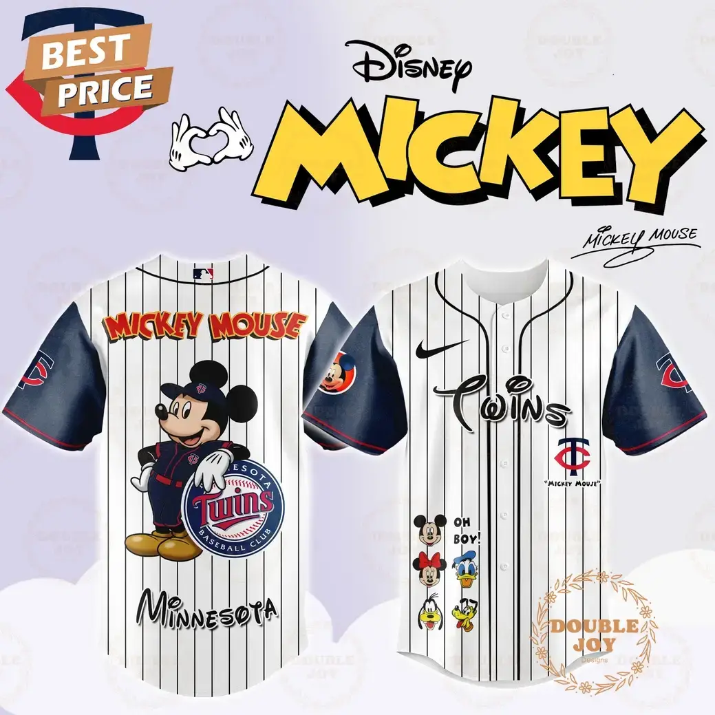 Minnesota Twins Disney Mickey Mouse 2025 Limited Edition Baseball Jersey Image