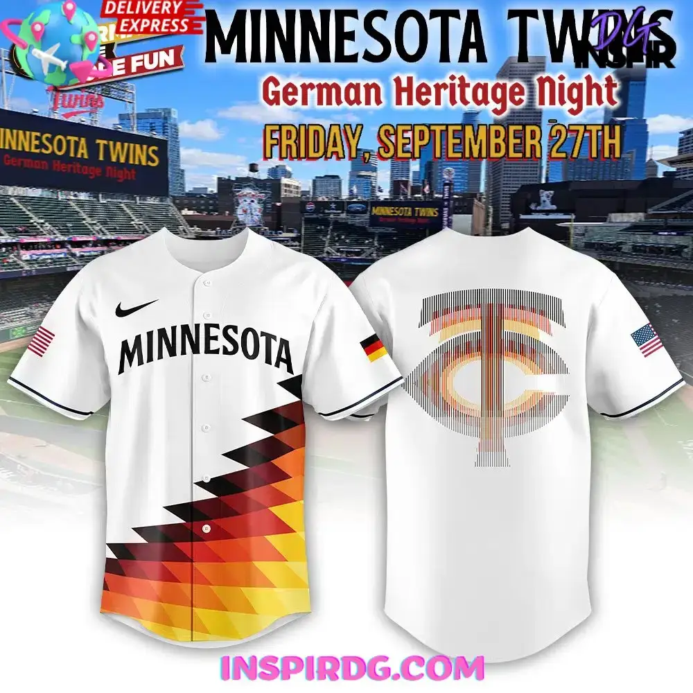 Minnesota Twins German Heritage Night 2024 Baseball Jersey Image
