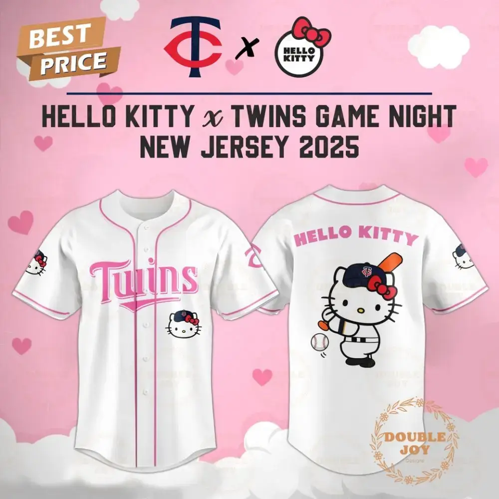 Minnesota Twins Hello Kitty X Cubs Game Night 2025 New Limited Edition Baseball Jersey Image