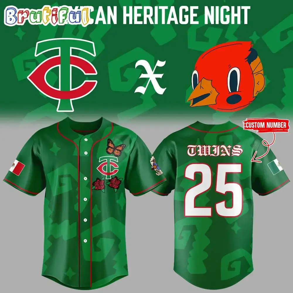 Minnesota Twins Mexican Heritage Night Baseball Jersey Image