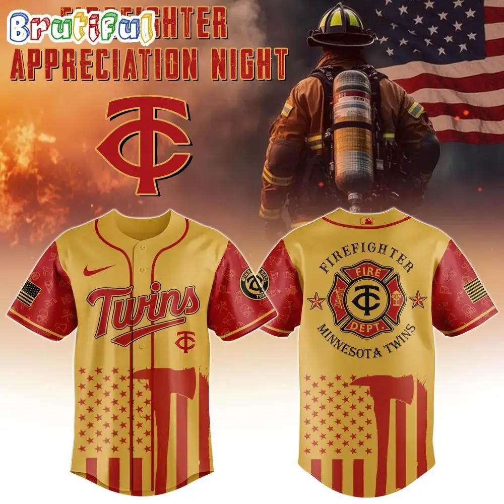 Minnesota Twins MLB x Firefighter Appreciation Night Special Edition Jersey 2025 Image