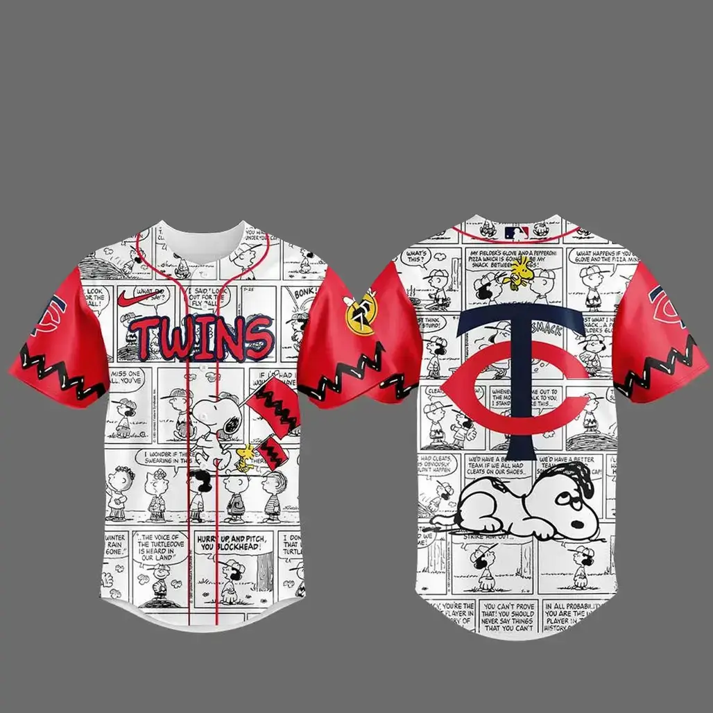 Minnesota Twins Peanuts 75th Anniversary 2026 Baseball Jersey Image