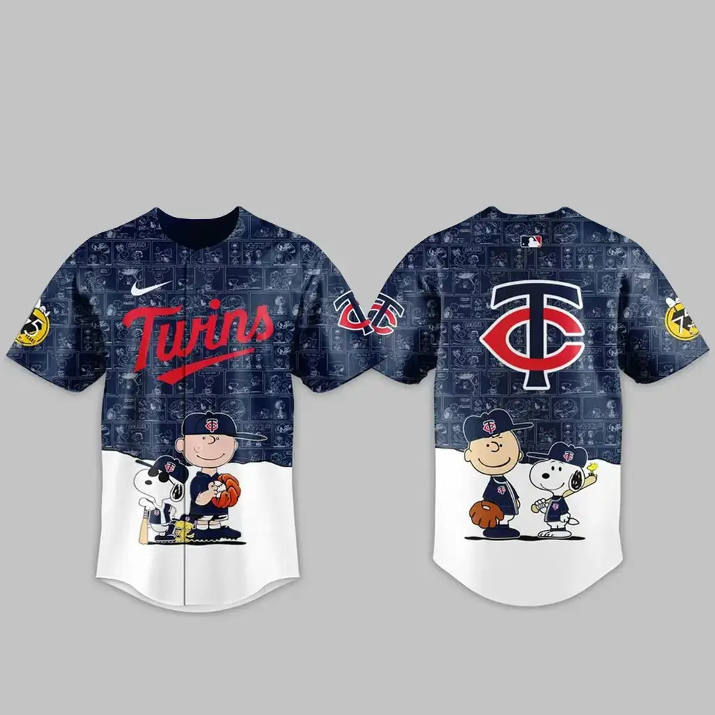 Minnesota Twins Peanuts Day 2026 Gameday Celebration Baseball Jersey Image
