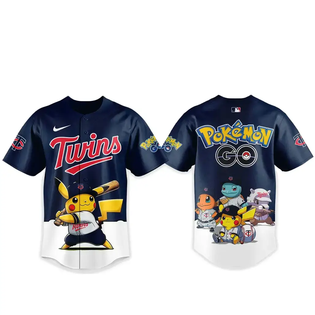 Minnesota Twins Pokemon Go Night 2026 Game Baseball Jersey Image