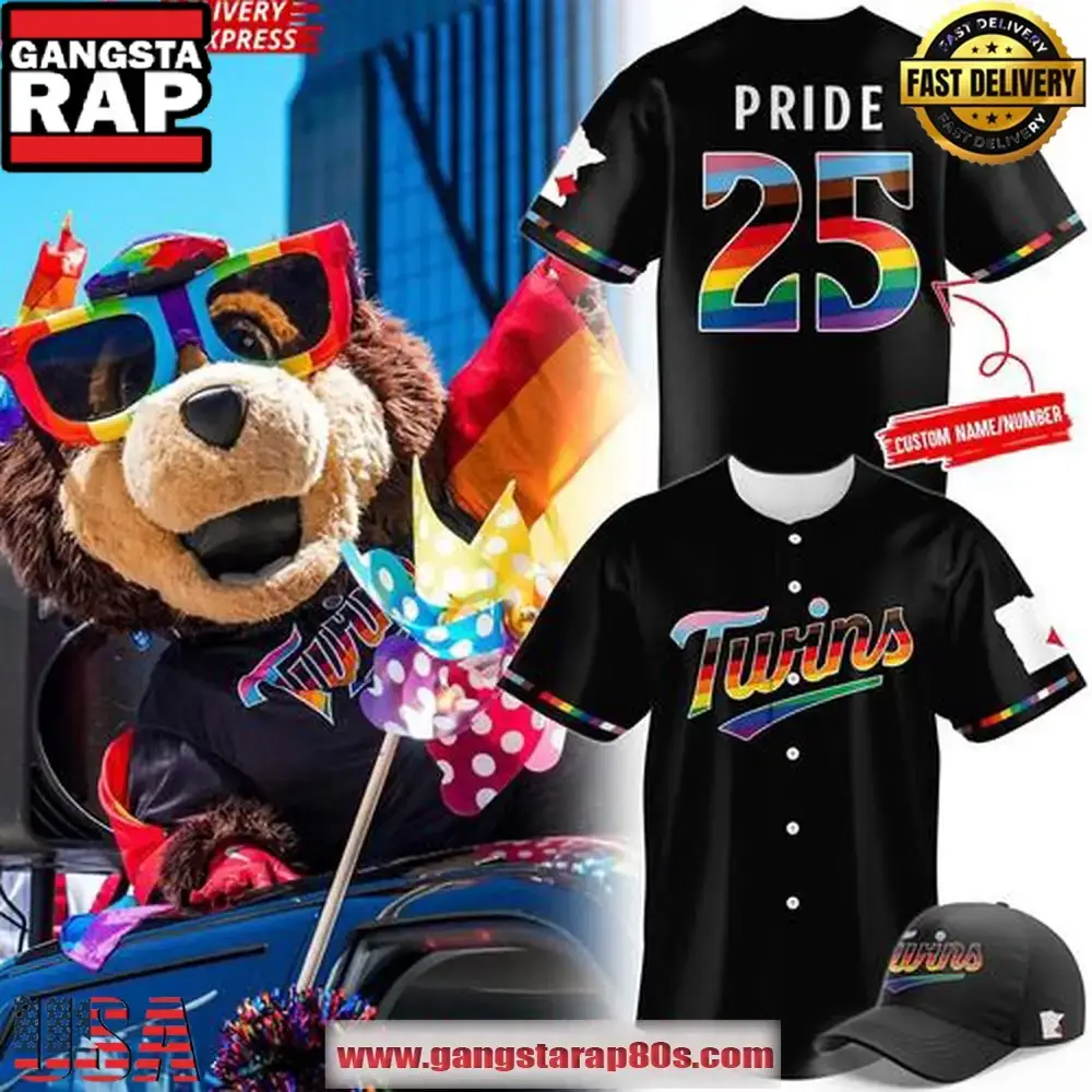 Minnesota Twins Pride Night 2025 Performance Custom Baseball Jersey Shirt Image