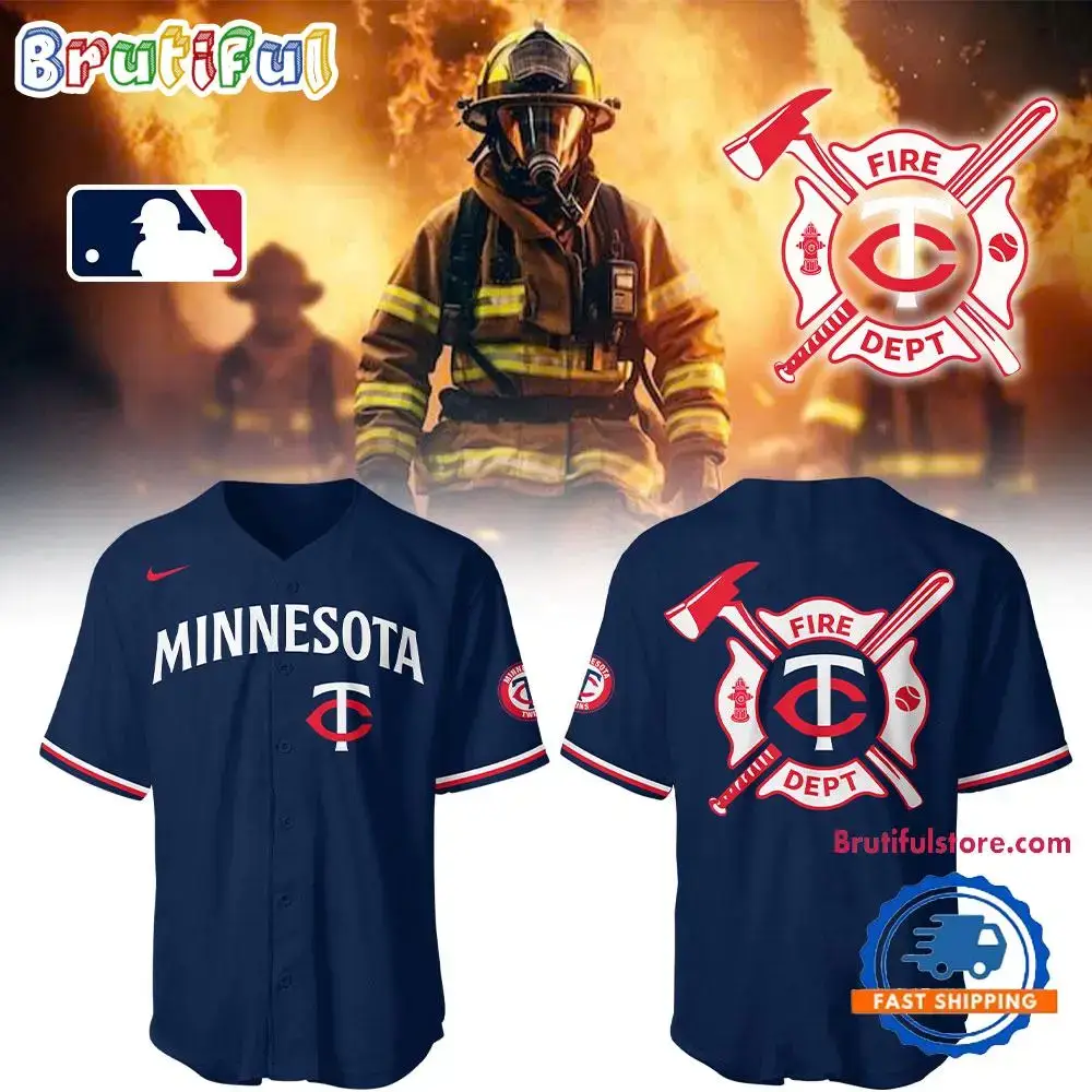 Minnesota Twins x Firefighter Appreciation Night 2025 Baseball Jersey Image