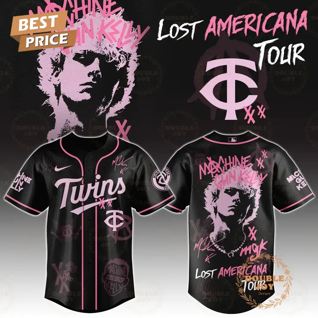 Minnesota Twins x MGK Tour 2025 The Lost Americana Baseball Jersey Image