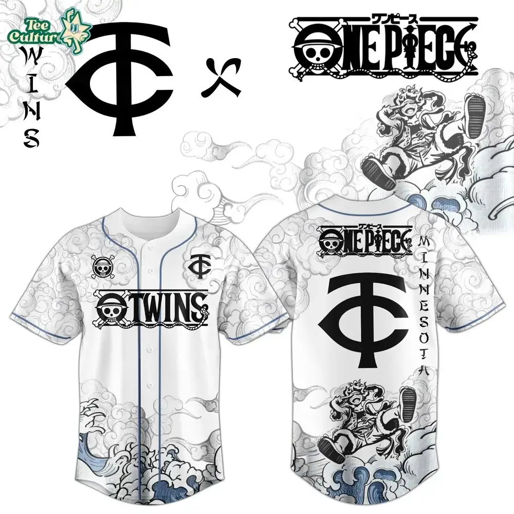 Minnesota Twins x One Piece Jersey 2026 Luffy Gear 5 Image
