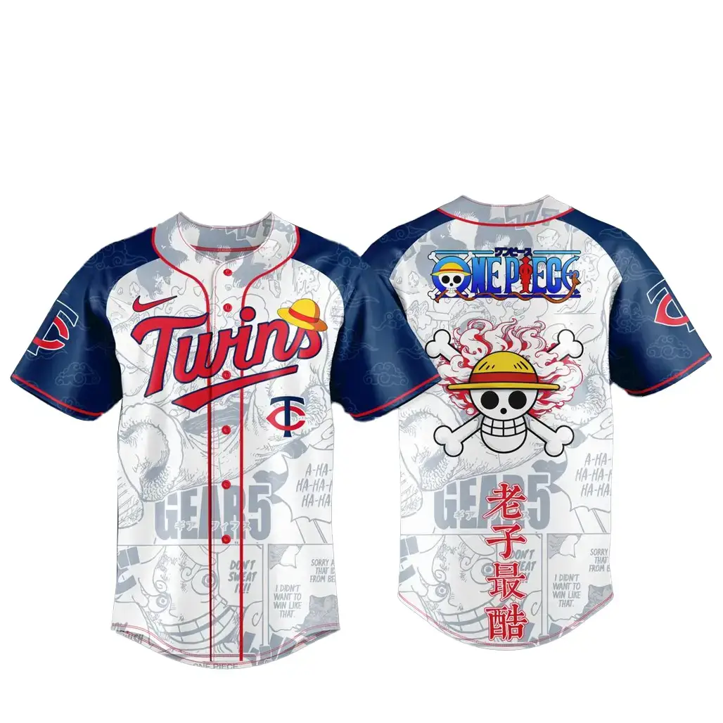 Minnesota Twins x One Piece Night 2026 Game Baseball Jersey Image