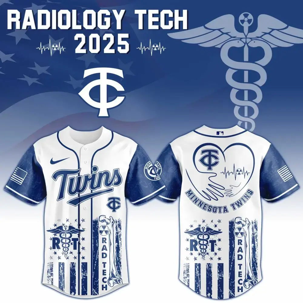 Minnesota Twins X Radiology Tech Night Exclusive Design Custom Baseball Jersey Image