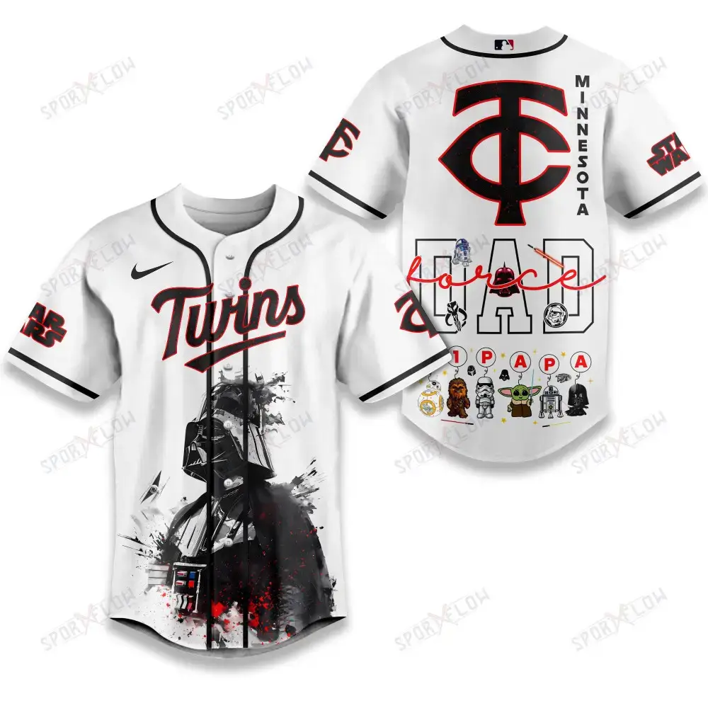 Minnesota Twins X Star Wars The Force Dad Father'S Day Baseball Jersey Image