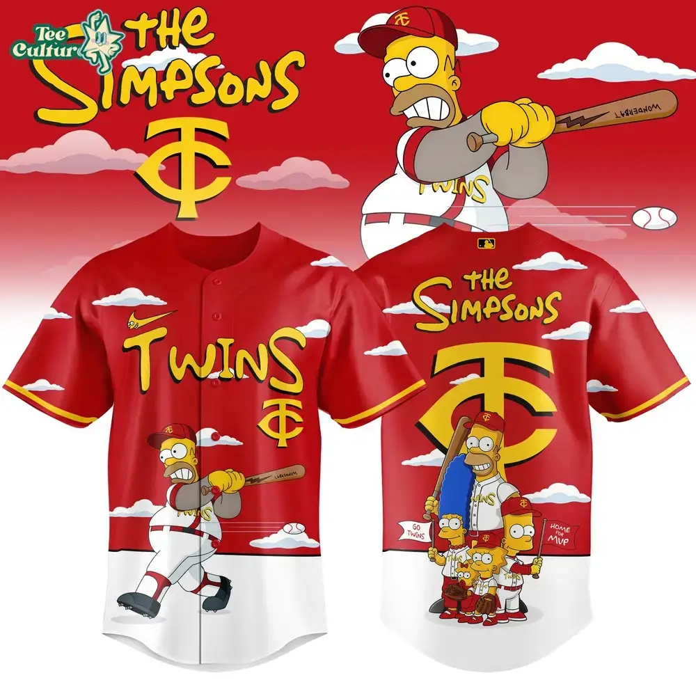 Minnesota Twins x The Simpsons 2026 Limited Edition Baseball Jersey Image