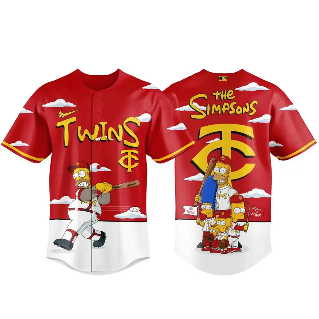 Minnesota Twins x The Simpsons 2026 Major Gameday Baseball Jersey Image
