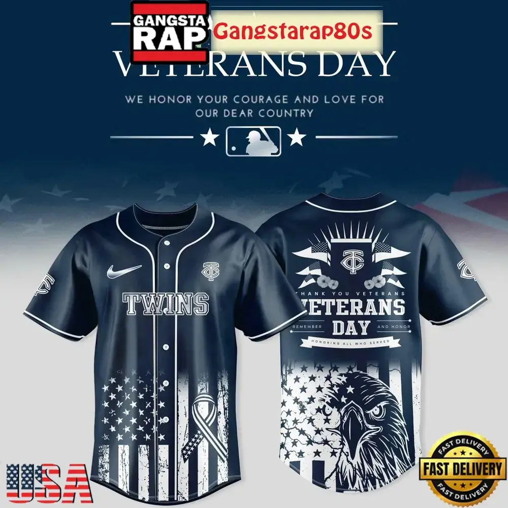 Minnesota Twins x Veterans Day 2025 Baseball Jersey Shirt Image