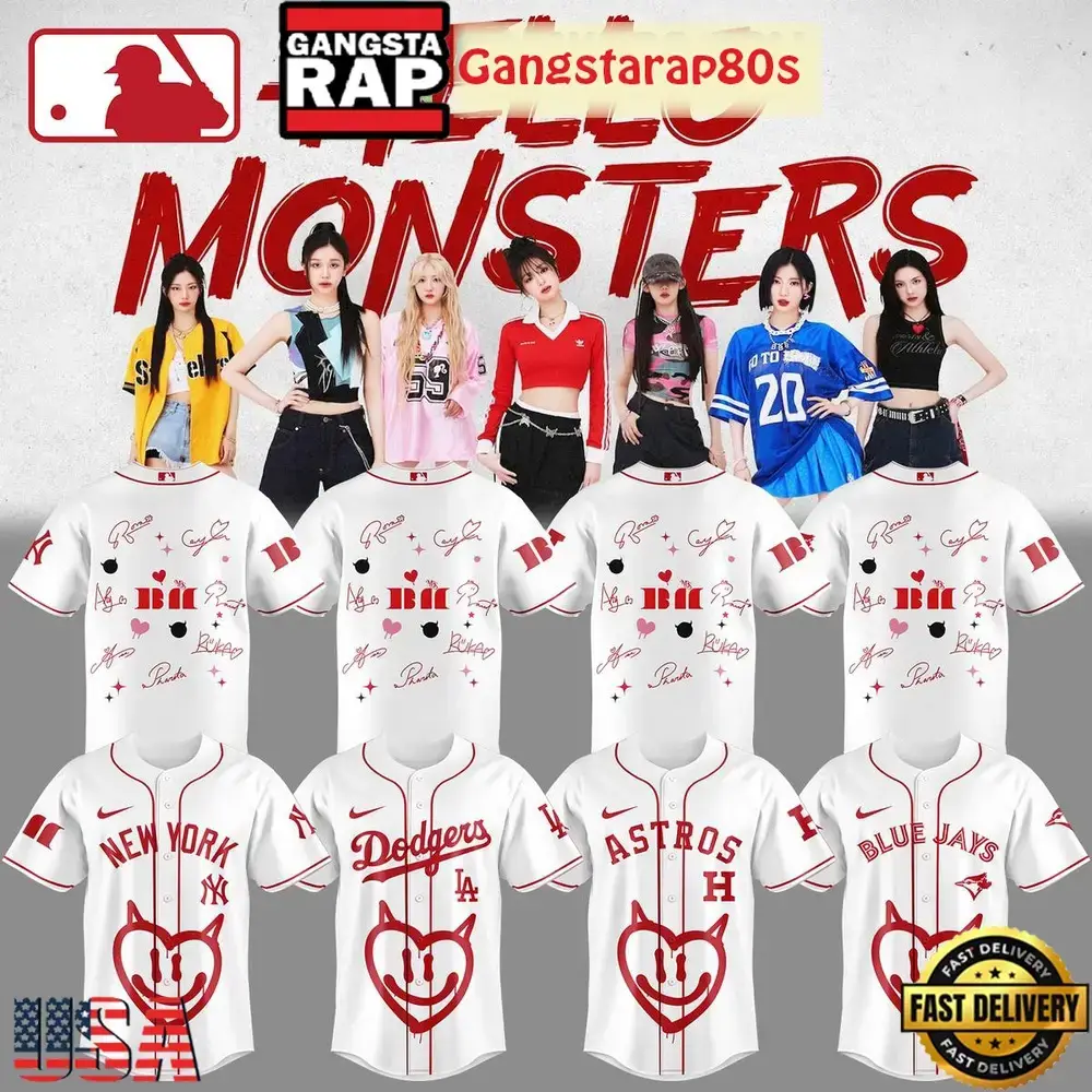 MLB All Team x Babymonster Tour 2025 Baseball Jersey Shirt Image