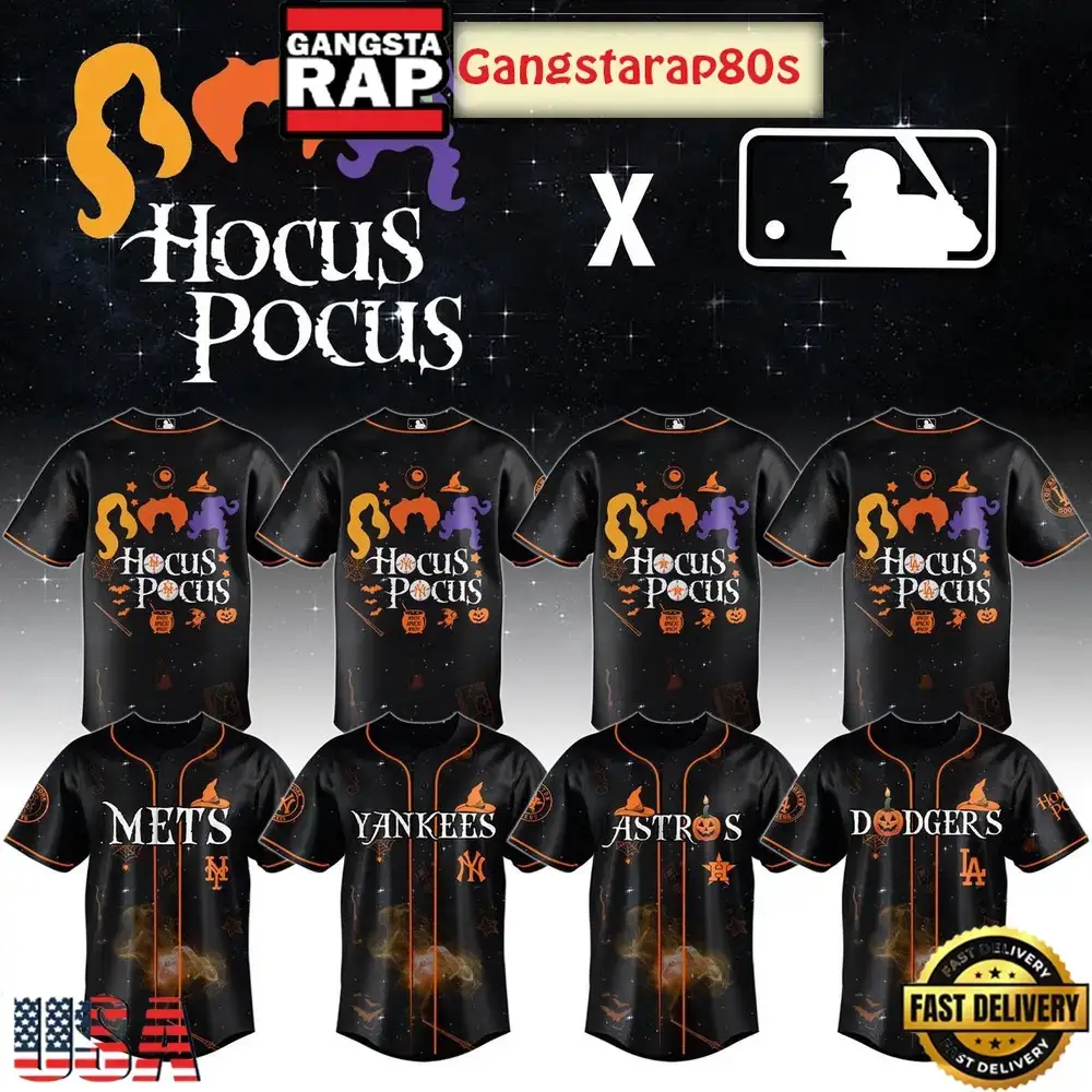 MLB All Team x Hocus Pocus 2025 Baseball Jersey Shirt Image