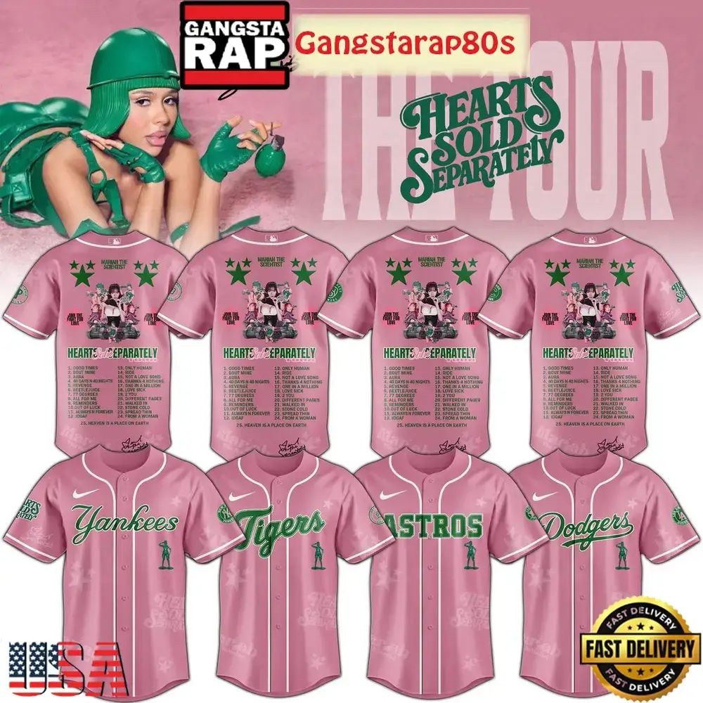 MLB All Team x Mariah The Scientist Tour Hearts Sold Separately 2025 Baseball Jersey Image